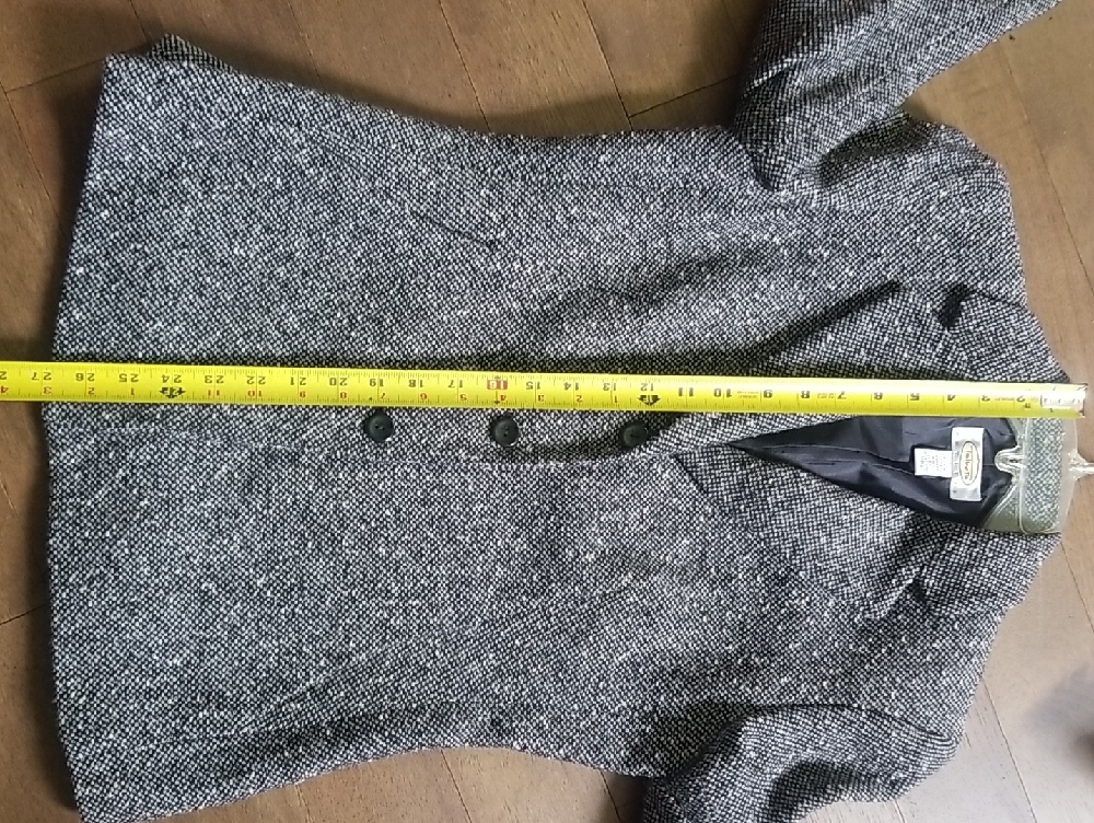 Talbots Black and White Tweed Petite Blazer - Picture 8 of 10